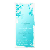 311 Tranquil Blue Garden Fade Reclamekaart (Achterkant)