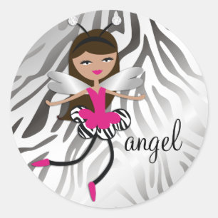 311 Trendy Angel Baby "Tan" Ronde Sticker