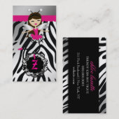 311 Trendy Little Dancer Vertical Card Visitekaartje (Voorkant / Achterkant)