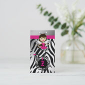 311 Trendy Little Dancer Vertical Card Visitekaartje (Staand voorkant)
