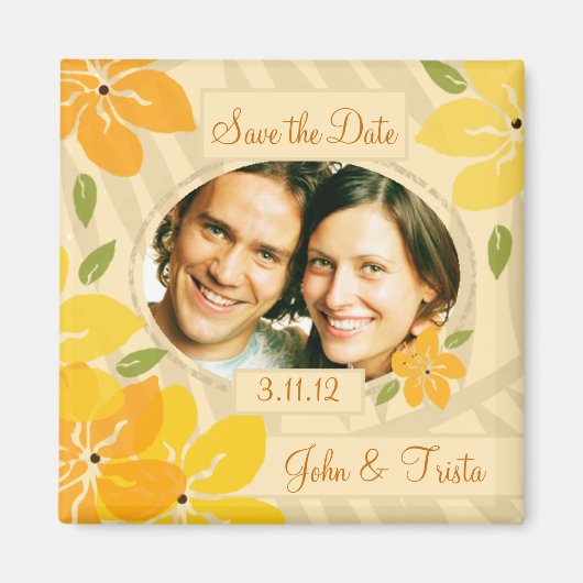 311-TROPICAL SAVE THE DATE SINAASAPPEL MAGNEET (Voorkant)