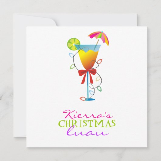 311-Tropisch paradijs Luau Kaart (Voorkant)