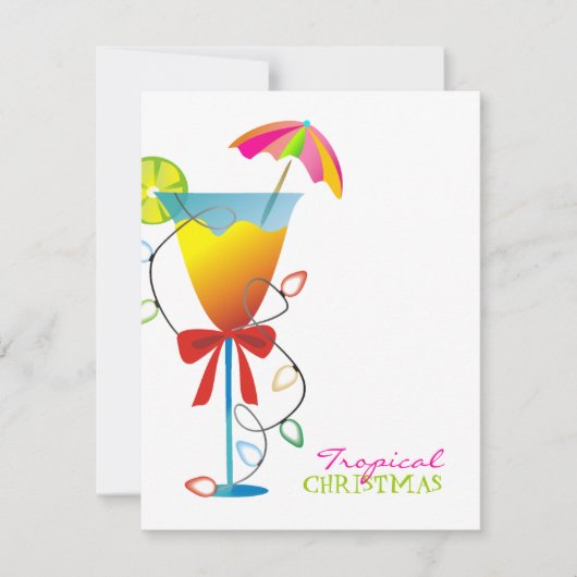 311-Tropisch paradijs Luau Kaart (Voorkant)