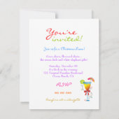 311-Tropisch paradijs met Kerstmis, groene Luau Kaart (Achterkant)