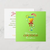311-Tropisch paradijs met Kerstmis, groene Luau Kaart (Voorkant / Achterkant)