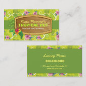 311-Tropisch Tiki - Lime Green Visitekaartje (Voorkant / Achterkant)