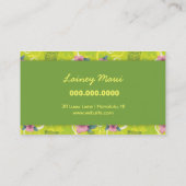 311-Tropisch Tiki - Lime Green Visitekaartje (Achterkant)