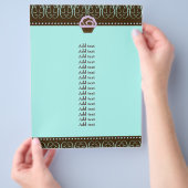 311 Turquoise & Paarse Zwirly Sweet Flyer (Hand)