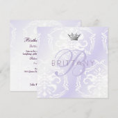 311 Uitnodiging voor Paars (Voorkant / Achterkant)