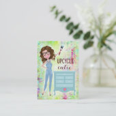 311 Upcycle Cutie Brunette Fuller, afgebeeld Visitekaartje (Staand voorkant)