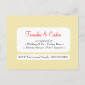 311-UPDO TANUSHRI BRUID INDIAAN UITNODIGING BRIEFKAART (Achterkant)