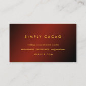 311-Upscale Gourmet Chocolate Visitekaartje (Achterkant)