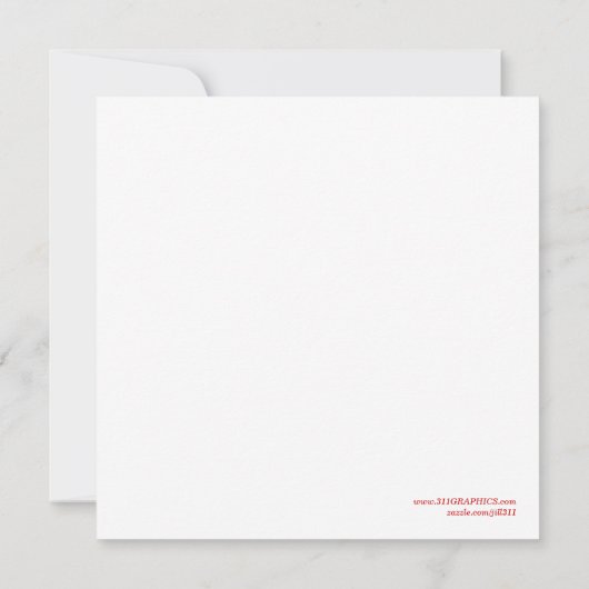 311 Valedictorian Elektrisch Blauw Afstuderen Aankondiging (Achterkant)