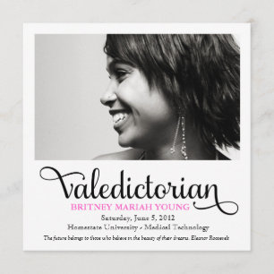 311 Valedictorian Inspirerend Quote Afstuderen Aankondiging