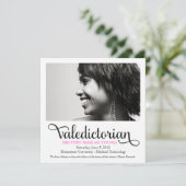 311 Valedictorian Inspirerende Quote Afstuderen Aankondiging (Staand voorkant)