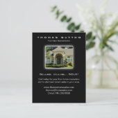 311 Vastgoed Briefkaarten Luxe Huis Geel (Staand voorkant)