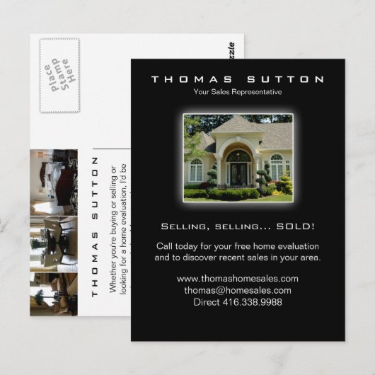 311 Vastgoed Briefkaarten Luxe Huis Geel (Voorkant / Achterkant)