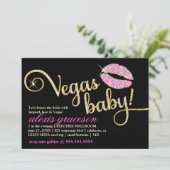 311 Vegas Baby Glitzy Kiss Metallic Kaart (Staand voorkant)