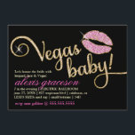 311 Vegas Baby Glitzy Kiss Metallic Kaart<br><div class="desc">Ontwerp van Jill McAmis © 2012.</div>
