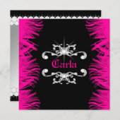 311 Veren van Luxe van de diamant de Hete Roze Kaart (Voorkant / Achterkant)