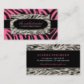 311 Verfijnd Oerwoud Roos Roze Visitekaartje (Voorkant / Achterkant)