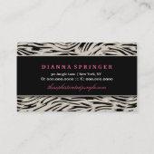 311 Verfijnd Oerwoud Roos Roze Visitekaartje (Achterkant)