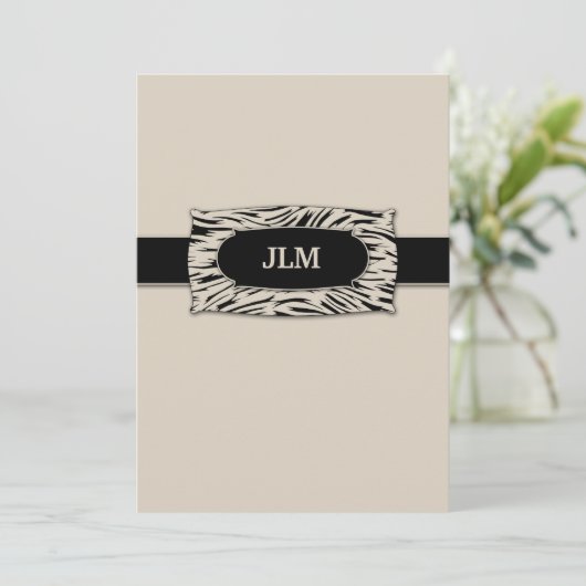 311-Verfijnd Oerwoud Zebra Kaart (Staand voorkant)