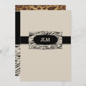 311-Verfijnd Oerwoud Zebra Kaart (Voorkant / Achterkant)