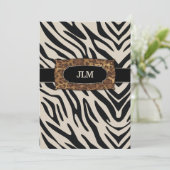 311-Verfijnd Oerwoud Zebra Kaart (Staand voorkant)