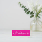 311 Visitekaartje Aangepaste naam Hot Pink (Staand voorkant)