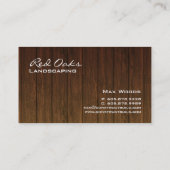 311 Visitekaartje met landschapsontwerp Wood — wit (Achterkant)