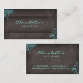 311 visitekaartje van Blauwe Taupe Salon Spa Flora (Voorkant / Achterkant)