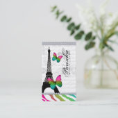 311 Visitekaartje van Butterfly Paris Eiffeltoren (Staand voorkant)