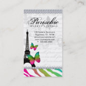 311 Visitekaartje van Butterfly Paris Eiffeltoren (Achterkant)