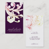 311-Vivid Foliage Flare Eggplant Visitekaartje (Voorkant / Achterkant)