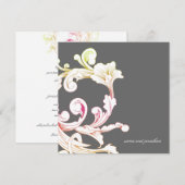 311-Vivid Foliage Flare Grey Kaart (Voorkant / Achterkant)