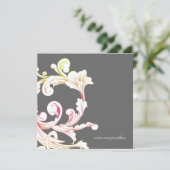 311-Vivid Foliage Flare Grey Kaart (Staand voorkant)