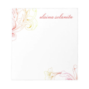 311 Vivid Foliage Flare White Notitieblok
