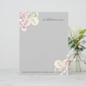 311-Vivid Foliage Grey Flare Briefhoofd (Staand voorkant)