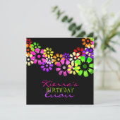 311 Vloerdouche-uitnodiging Kaart (Staand voorkant)