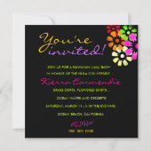 311 Vloerdouche-uitnodiging Kaart (Achterkant)