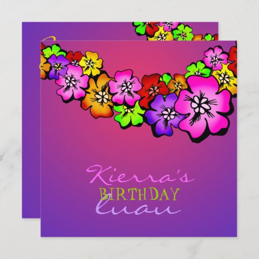 311 Vloerdouche — Uitnodiging | Sunset (Voorkant / Achterkant)