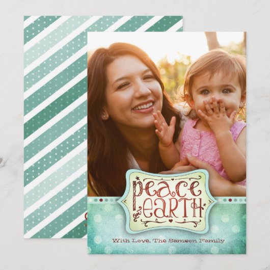 311 vrede op Blauwgroene de Kaart van de Vakantie (Voorkant / Achterkant)