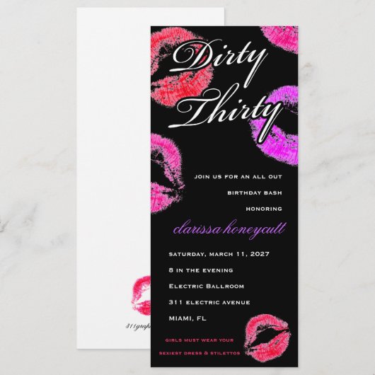 311 Vuile Dertigzige Zwergdag Kaart (Voorkant / Achterkant)