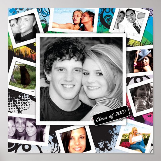 311-vun Afstuderen Collage afdrukken Poster (Voorkant)