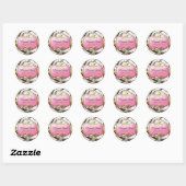 311 weelderige roze Bord bruine Stickers (Vel)