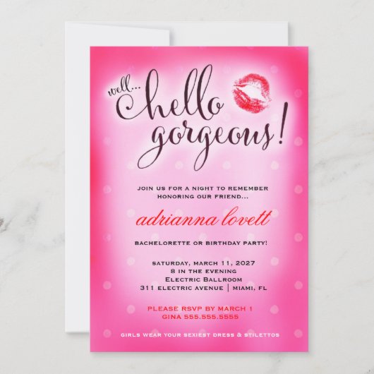 311 Welnu, Hallo geweldige partij Kaart (Voorkant)