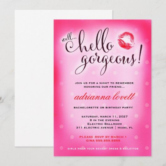 311 Welnu, Hallo geweldige partij Kaart (Voorkant / Achterkant)