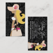 311 White Bikini Pink Floral Fashionista Blonde Visitekaartje (Voorkant / Achterkant)