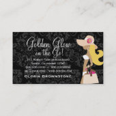 311 White Bikini Pink Floral Fashionista Blonde Visitekaartje (Achterkant)